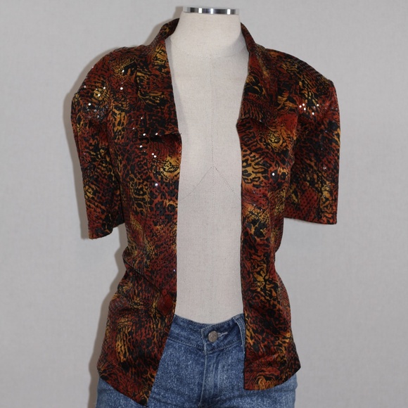 Miss Dorby Snakeskin Blouse - Picture 5 of 14